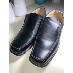 GH Bass Co Black Ashbury Square Toe Slip On Loafers Shoes Mens Size 12W EUC